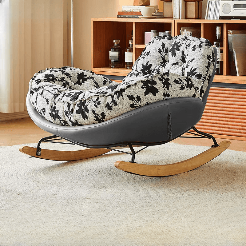 Modern Scratch-tolerant Upholstered Rocking Chair with Padded Comfort - image 20