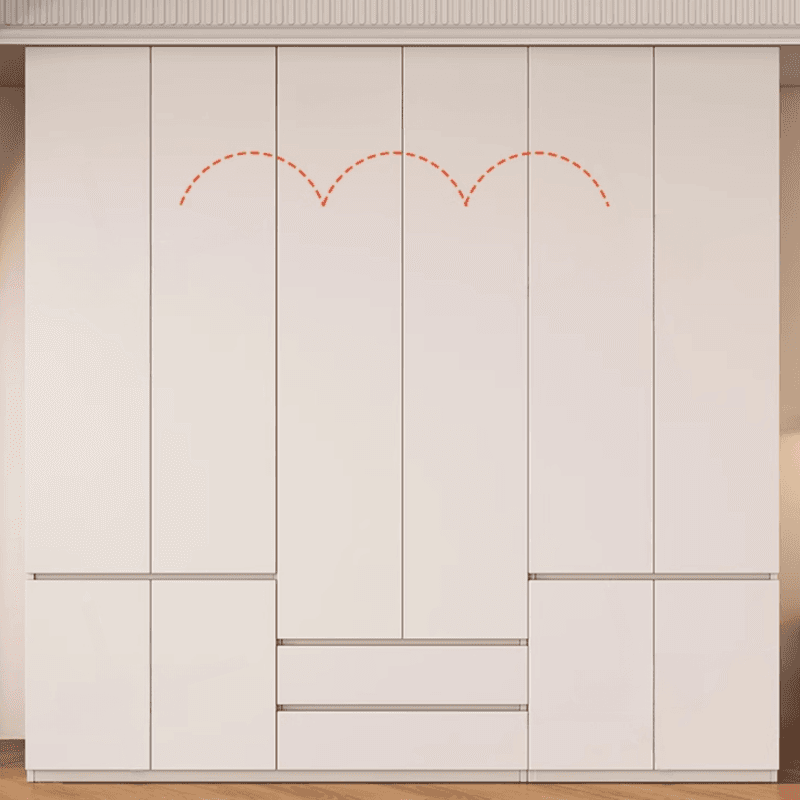 Modish Manufactured Wood Independent Armoire Cabinet with Soft Close Drawer, Soft Close Door, Interior Shelves, and Clothing Rod - image 4