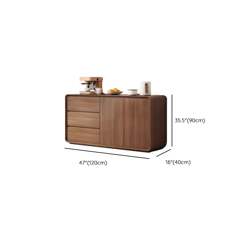 Ground Detached Cocoa Worktop Sideboard with Kitchen Gadget Storage for Culinary Space - image 5