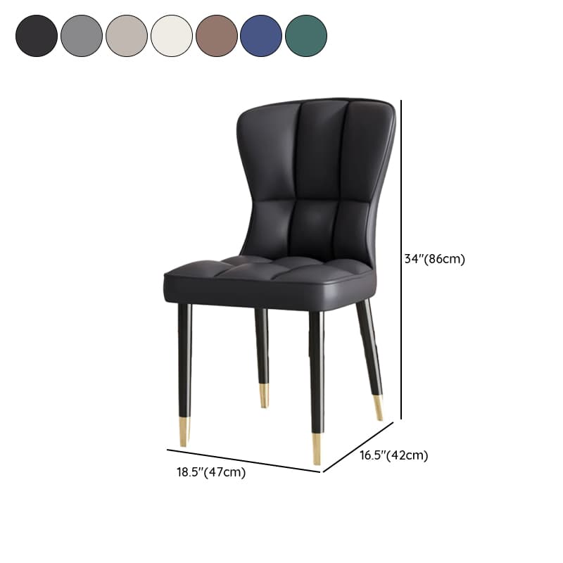 Casual/Lavish Side Chair with Wingbacked Upholstered Design and Steel Legs - image 15