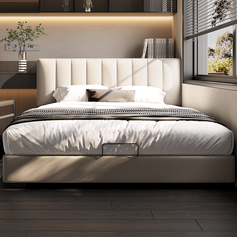 Solid Color Pine Wood Storage Bed with 3 Storage Boxes for Living Room