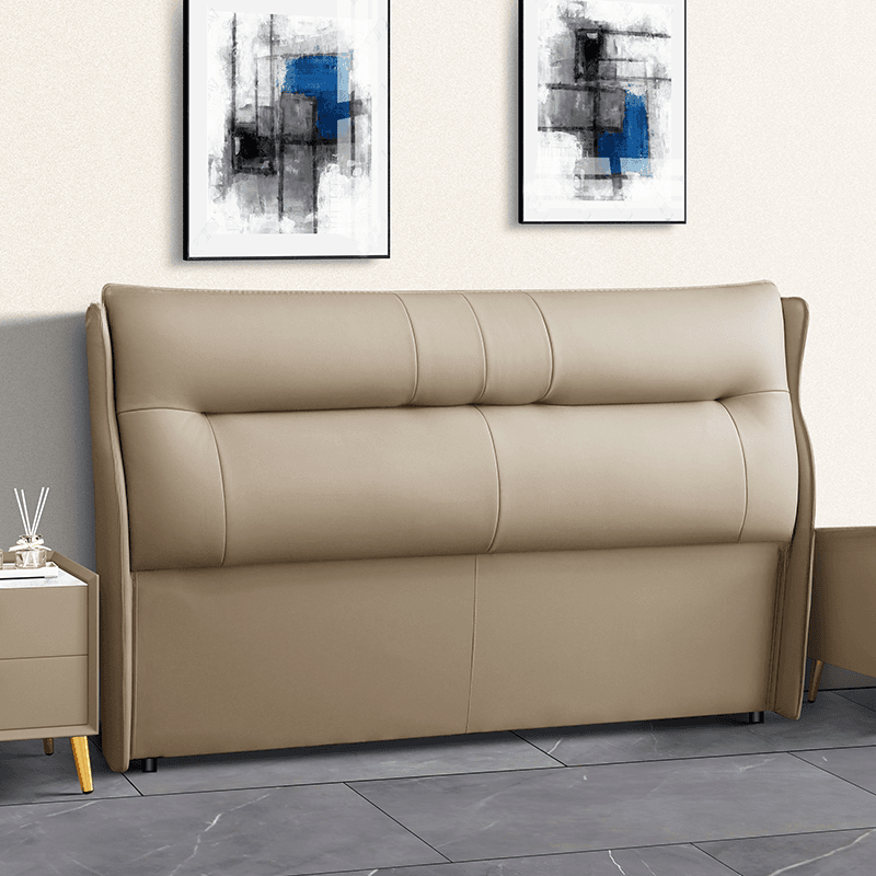 Modish No Distressing Timber Wingback Headboard with Rectangle Shape for King/Queen/Full Bed, Featuring Sponge Upholstery and Standard Height - image 5