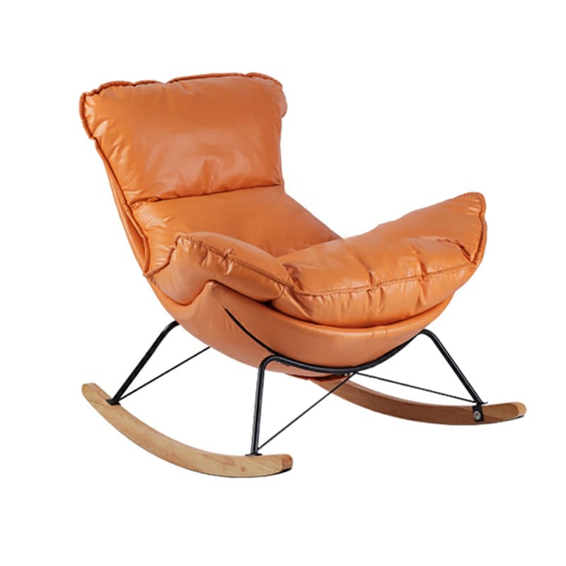 Comfortable Upholstered Rocking Chair with Solid Wood Frame for Modern Home Decor - image 12