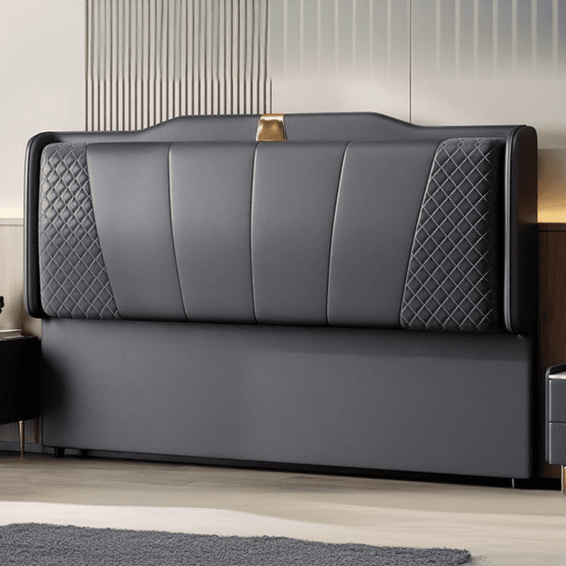 Art Deco Camelback Lumber Panel With Legs & Sponge Cushion for Twin(38"W x 75"L)/King(76"W x 80"L)/Queen(60"W x 80"L) Bed, Standard（36-55“） - image 3