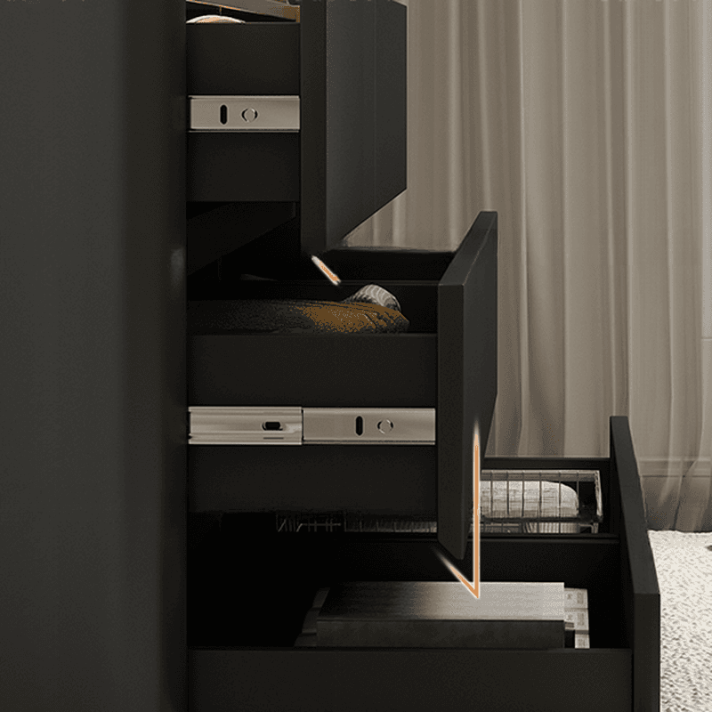 Minimalist Horizontal Console Dresser Illumination Light Timber 8 Drawers - image 12