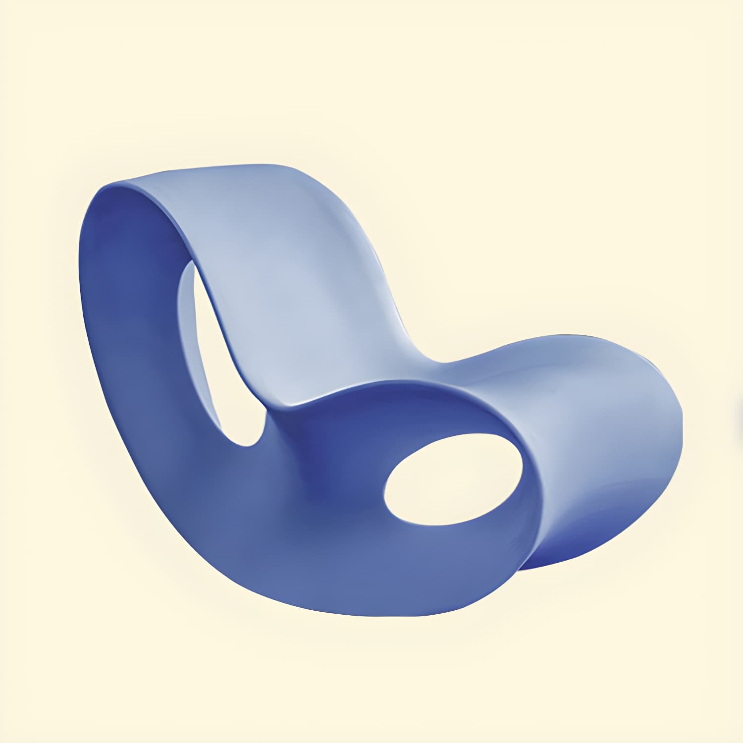 Contemporary Rocking Chair Acrylic Solid Color Indoor Rocking Chair without Armrest - image 8