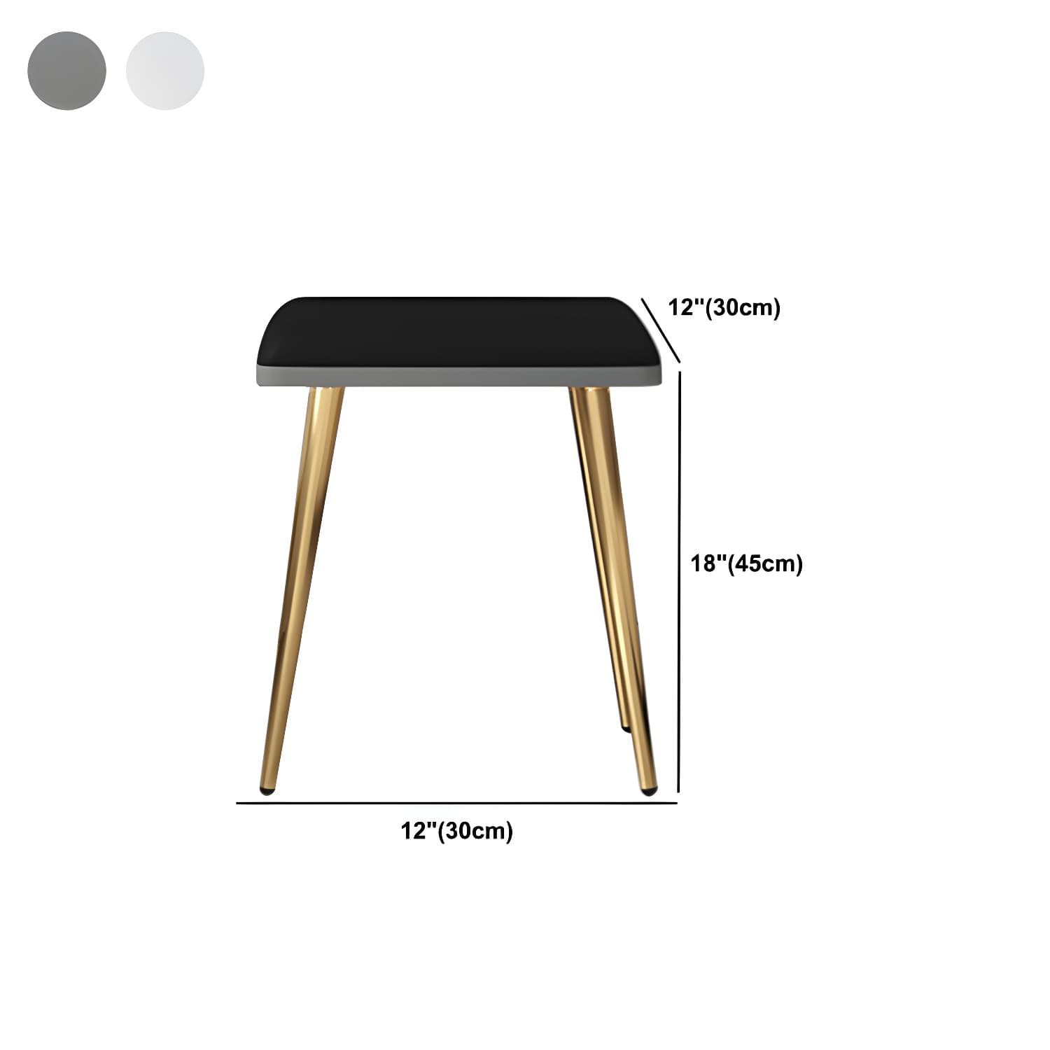 Glam Style Wood-based Material White/grey Dressing Table with Drawers and Storage Shelves - image 18
