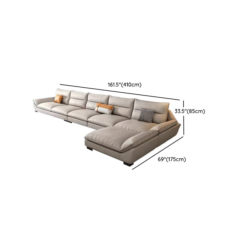 Functional L-Shape/Straight Sofa Couch/Sofa Recliner for Parlor with Reversible/Horizontal Orientation and Concealed Support - image 21