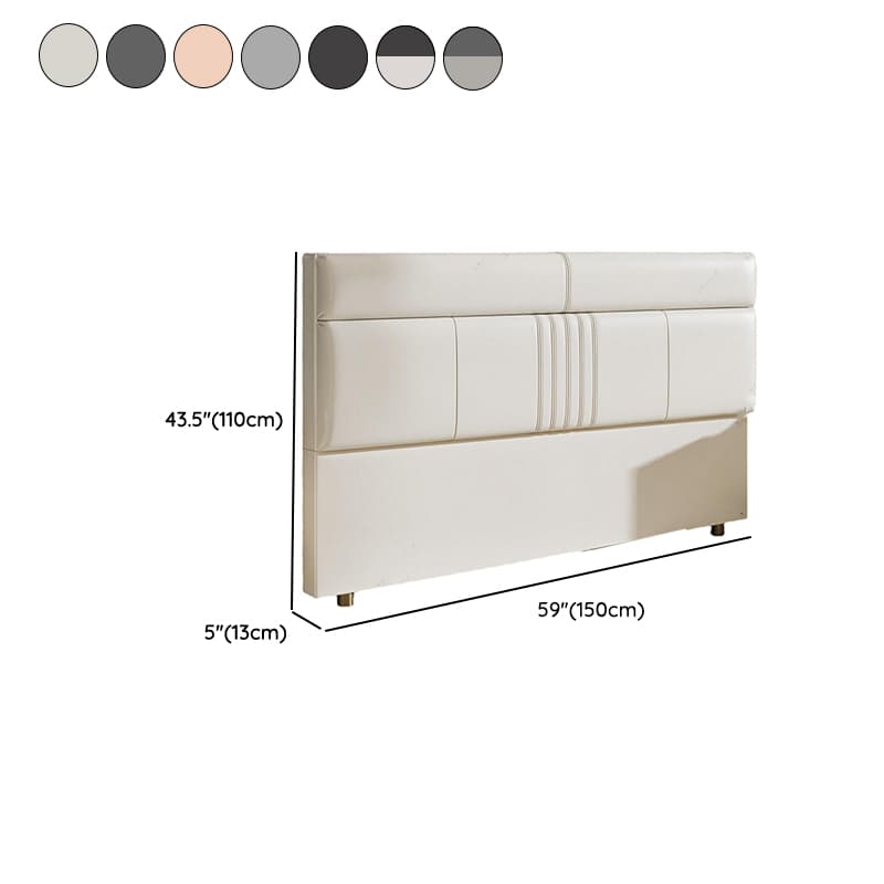 Simplistic Panel Headboard in Pine Wood with Rectangular Shape for King/Queen/Full Bed, Standard Height, Sponge Upholstery, No Distressing - image 13