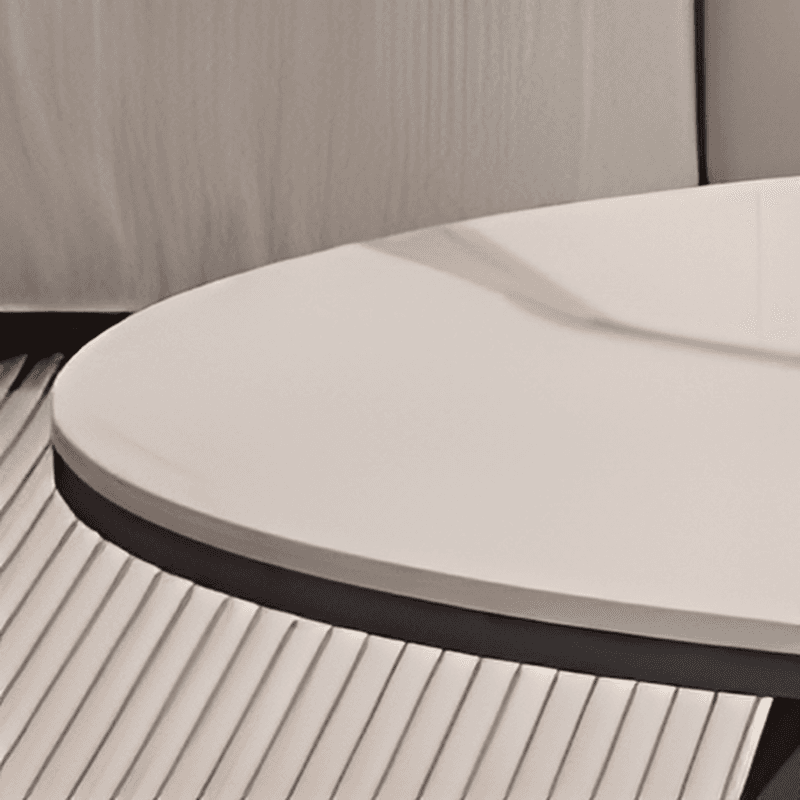 Oblong Board Game Coffee Table with Repository and 1 Shelf - image 9