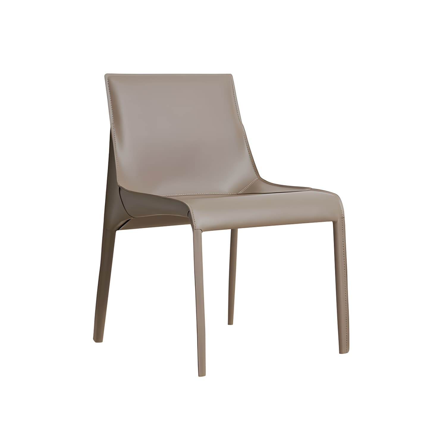 Designer Style Leather Dining Chair Matte Finish Parsons Dining Side Chair - image 11