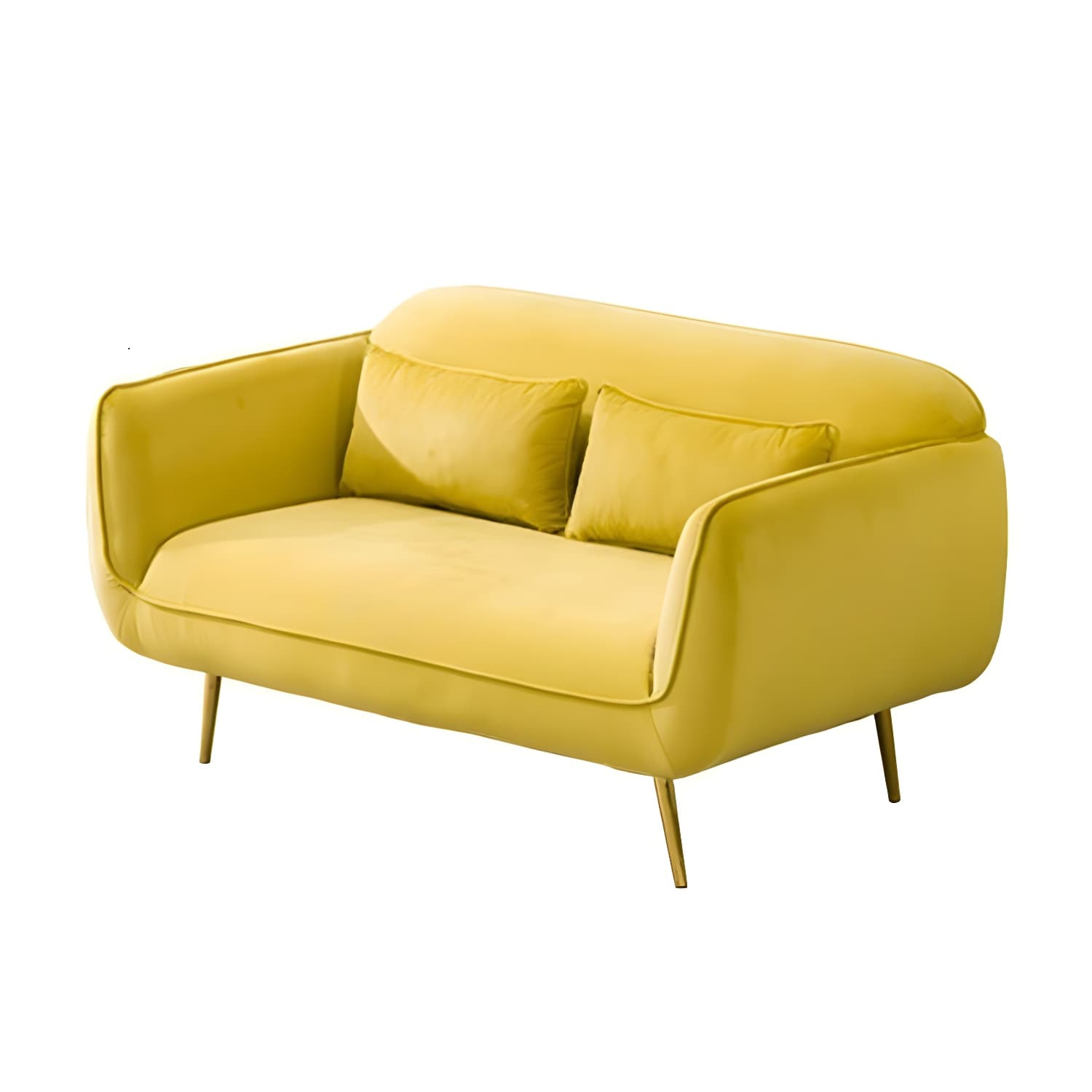 Glam Tight Back Loveseat with Flared Arm and Extra Pillows for Home and Apartment - image 24