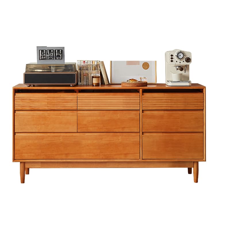 Minimalist Cube Double Dresser in Natural Wood - image 22