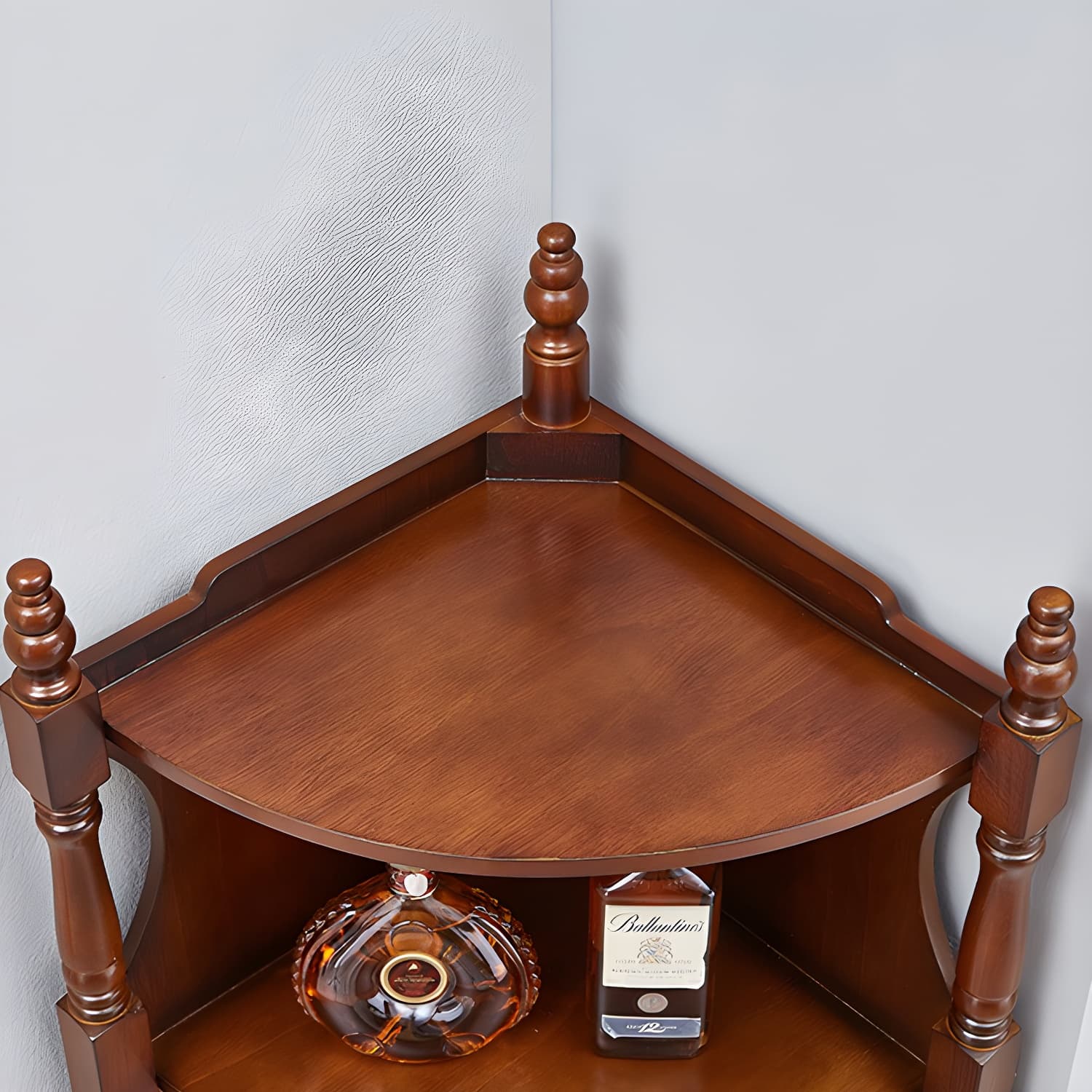 Mid-century Modern 1- Door Cabinet Wooden Corner Cabinet with Shelf - image 11