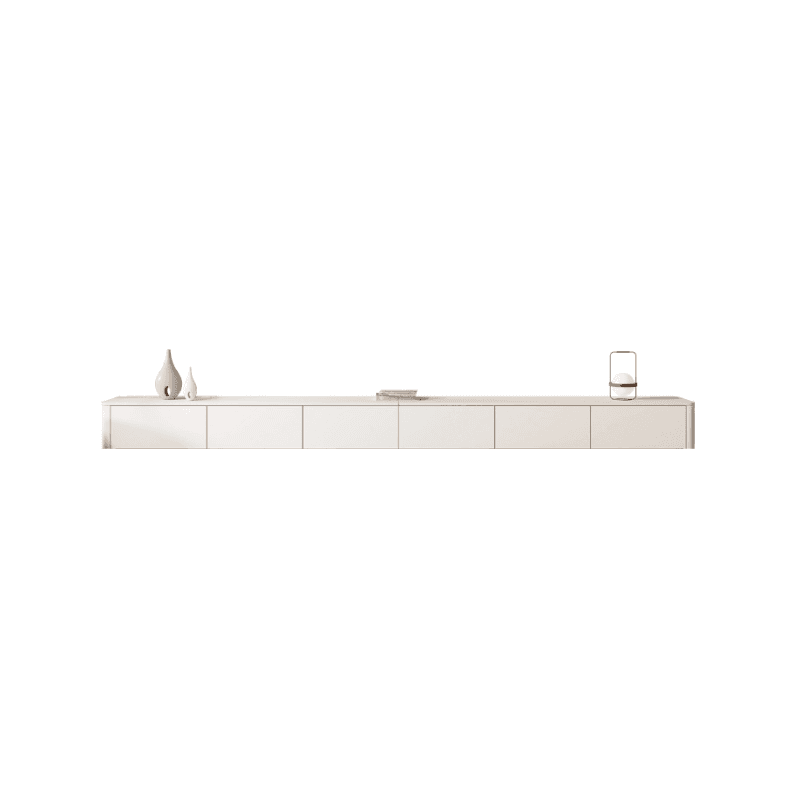Ivory Rectangular Wall-supported TV Stand with 6 Drawers/5 Drawers - image 20