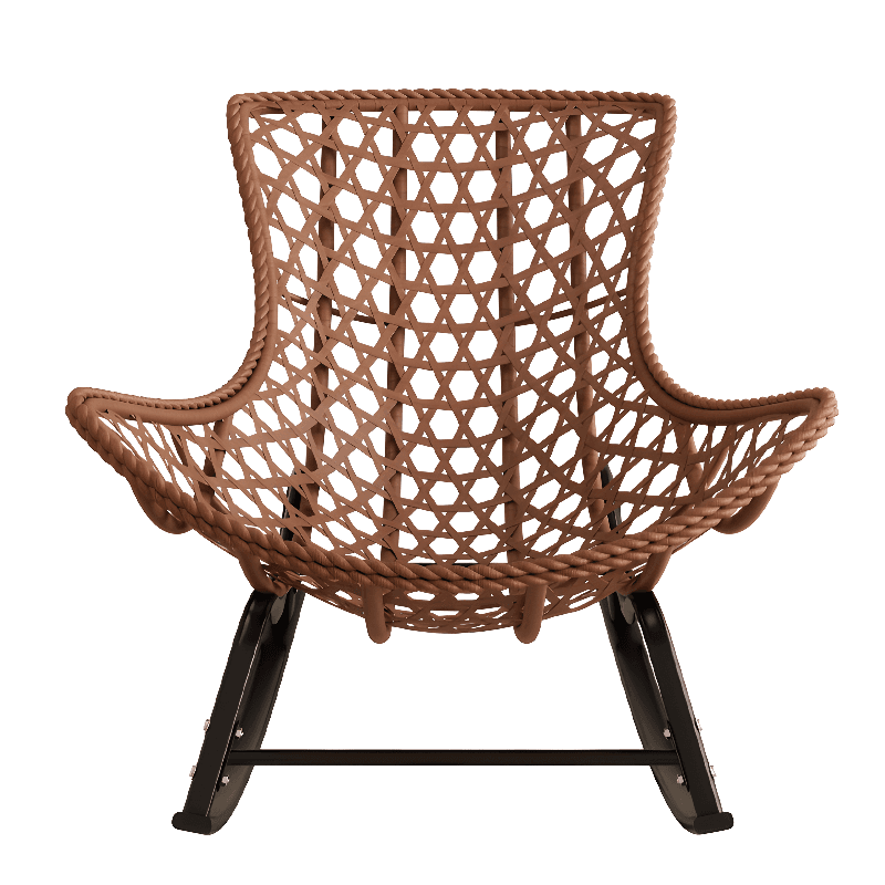 Trendy Upholstered Rocking Chair with Plush Cushioning - image 12