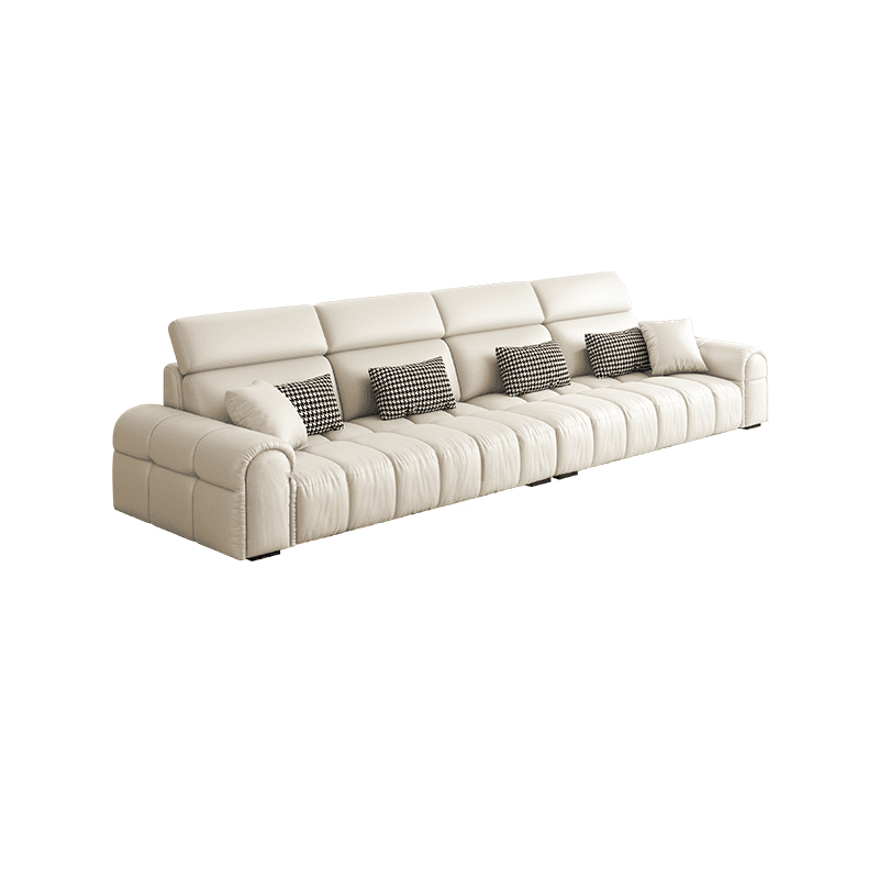 L-Shape/Straight Reversible/Horizontal Concealed Support Sofa Recliner/Sofa with Round Arm & Pine Frame - image 5