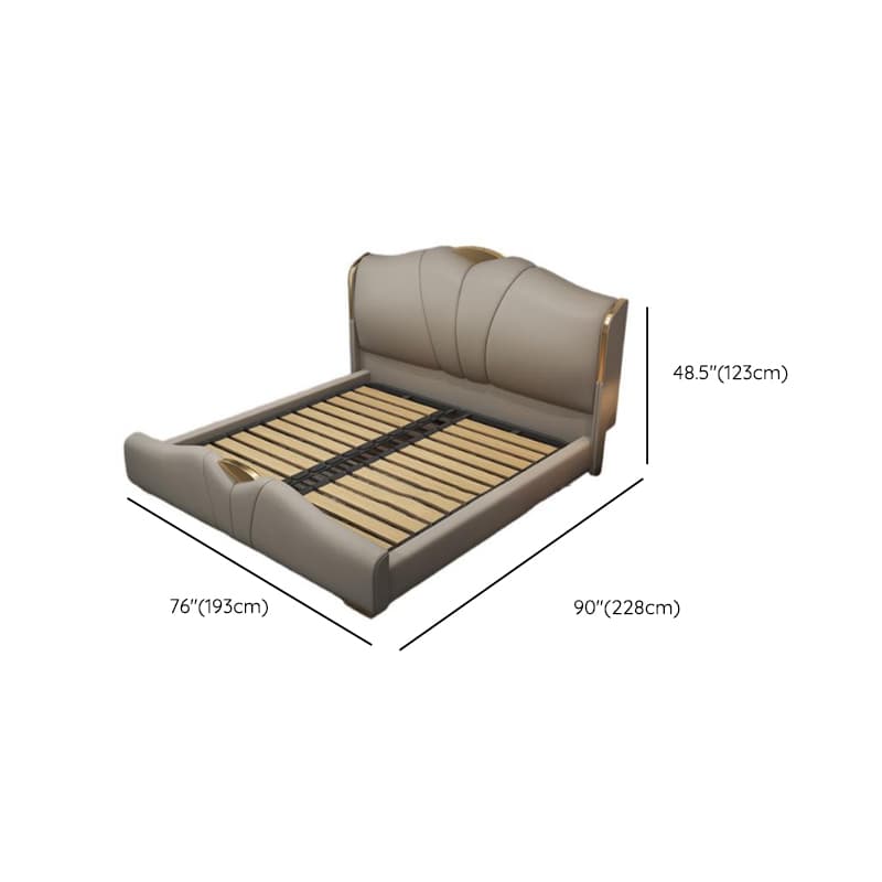 Grey Solid Color Storage Bed with 3 Storage Boxes, Pine Wood Frame for Living Room - image 8