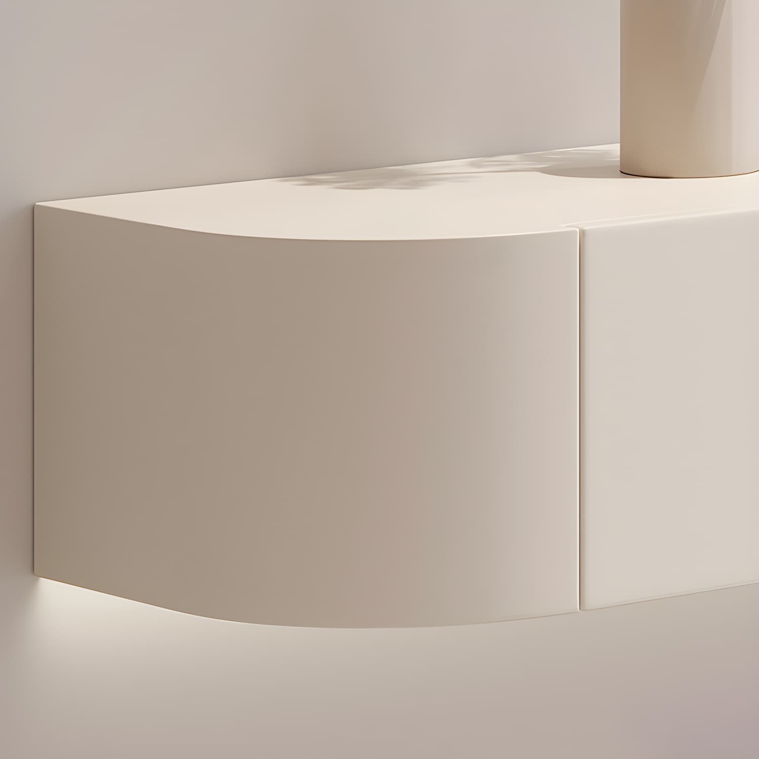 Contemporary Media Console Wall-mounted TV Stand Console with Drawers - image 6