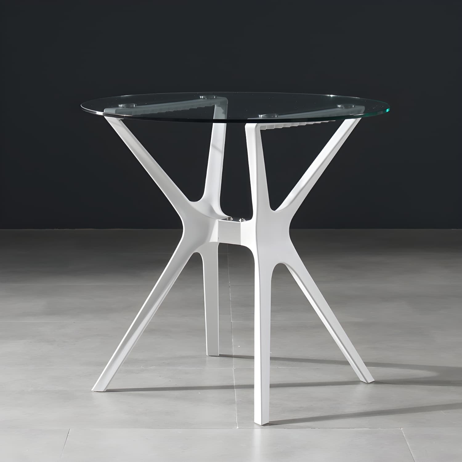 31.5" Modern Style Dining Table Round Glass Pedestal Dining Table for Home Use - image 6