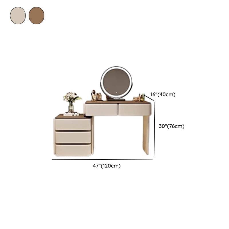Large/Standard Stone Vanity Set with White Seating, 8/5 Drawers, Mirror Lights, and Scalable Lighting - image 10