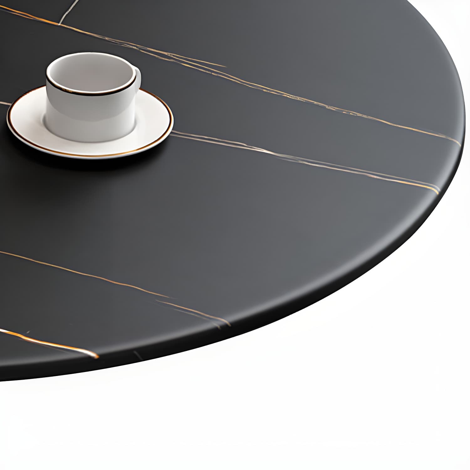 Contemporary Round Dining Table Sintered Stone Dining Table for Dining Room - image 8