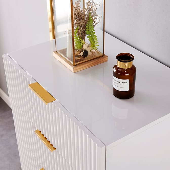 Stylish Wood Nightstand With Drawer Organization, 4 Drawers /5 Drawers - image 13