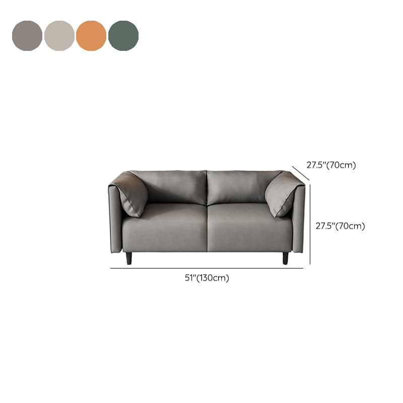Drawing Room Loveseat with Light Gray/Olive Green/Amber Color Upholstery and Armrest - image 18