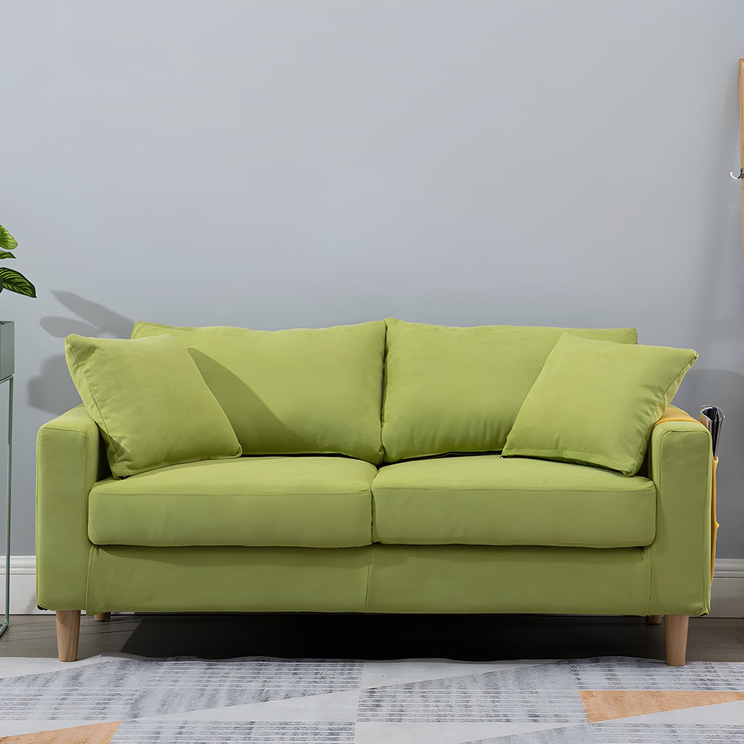 Beige Modern Farmhouse Cushions Standard Sofa 21.65"High Square Arm Sofa - image 18