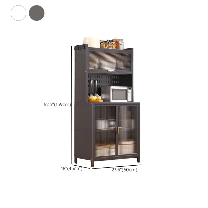 Narrow Sideboard with Hutch, Kitchen Cupboards, Stone Countertop, Adjustable Shelving, and 4 Doors/5 Doors/3 Doors - image 10