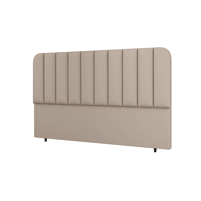 Simplistic Style Panel Headboard in Natural Wood with No Distressing, Rectangular Shape for Queen/Full/Twin XL Bed, Featuring Sponge Upholstery and Standard Height - image 3