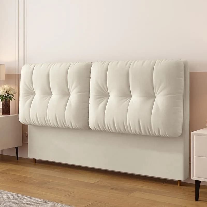 Modish Style Panel Headboard with No Distressing, Button-tufted Rectangle Design for King/Queen/Full Bed, Cotton Upholstery Fill, Standard Height - image 6