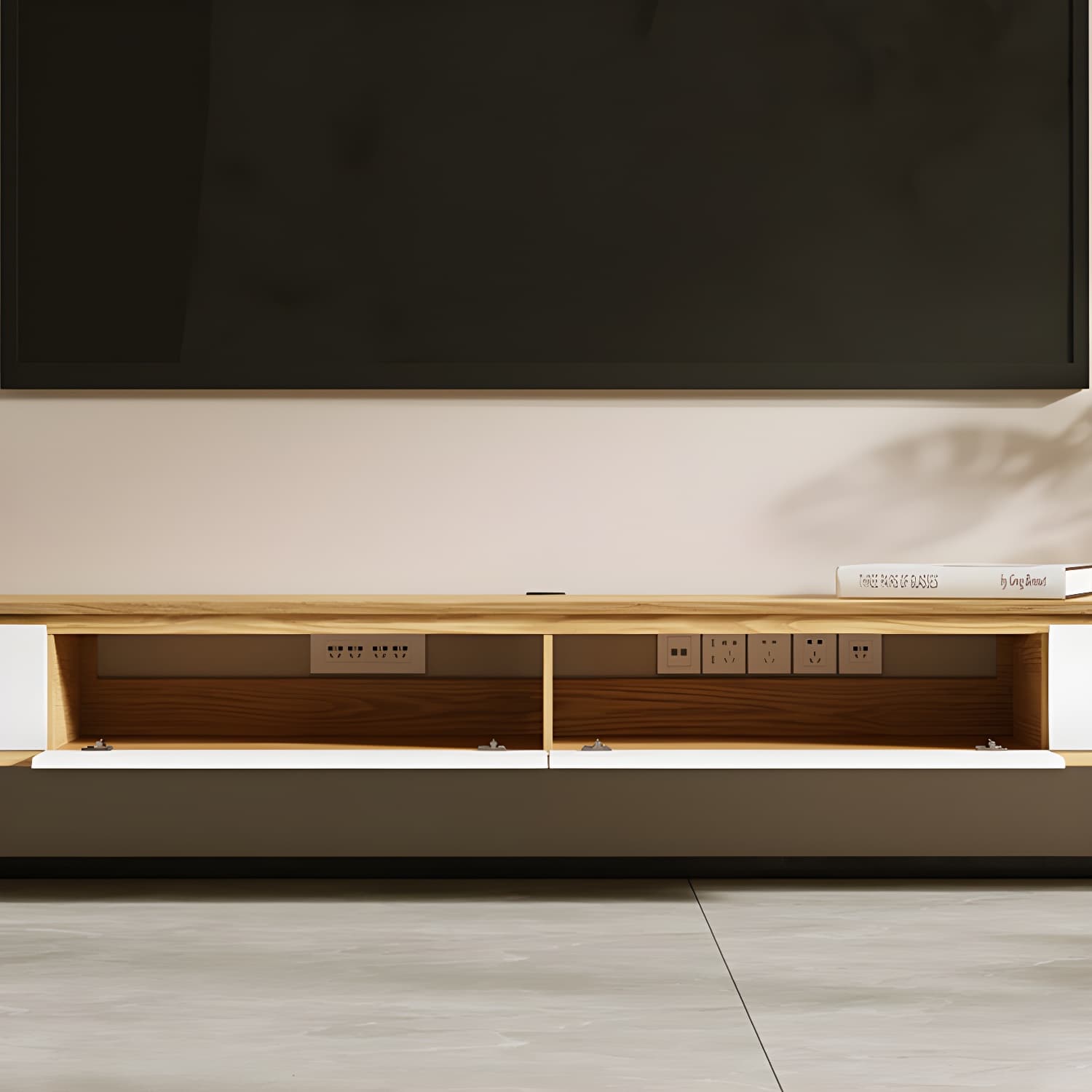 9"H Floating TV Console Modern TV Stand with Drawers for Living Room - image 6