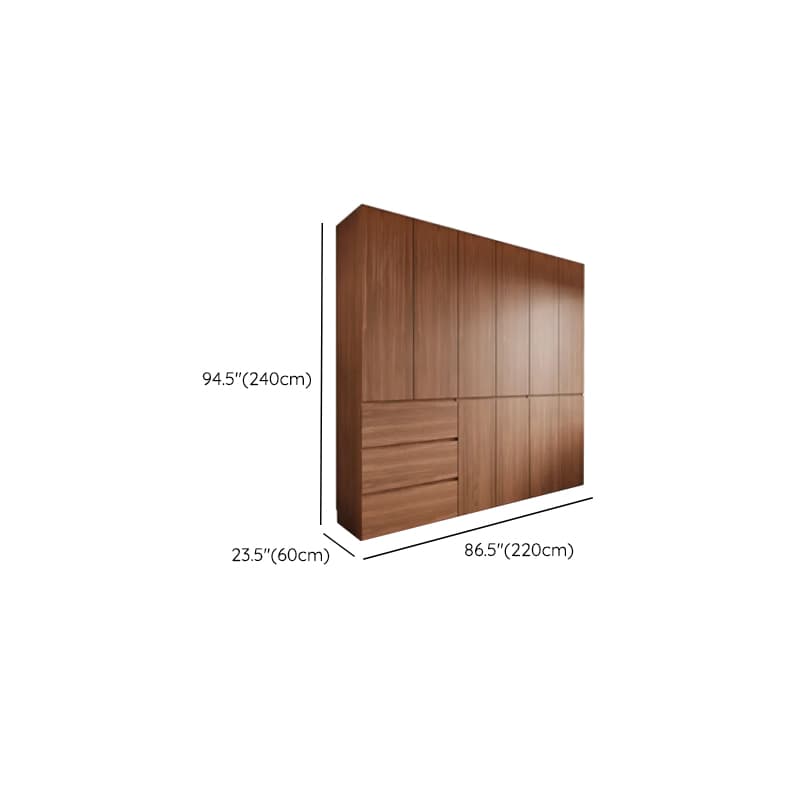Acorn Minimalist Laminate Wardrobe Closet with 3-Drawer/6-Drawer, Soft Close Door, Interior Shelves, and Clothing Rod - image 22