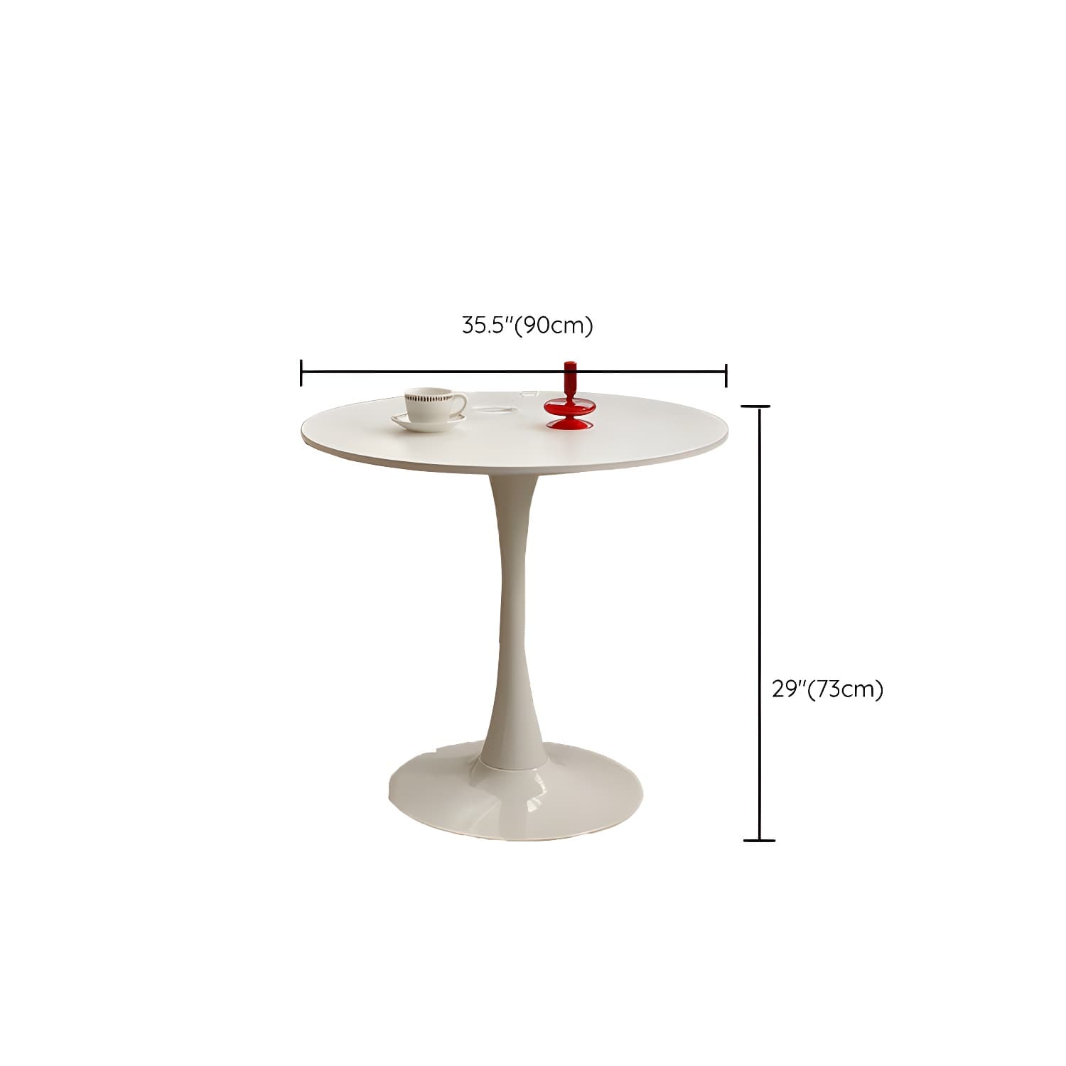 Tulip Dining Table Round Dining Table for Kitchen Dining Room - image 14