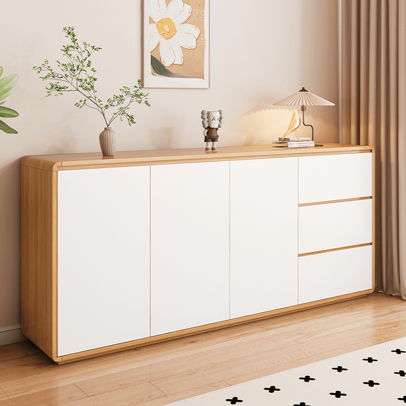 Contemporary Sideboard with 3 Drawers, Closet, Standard/Wide/Narrow Sizes, 1 Shelf, Kitchen Cupboards, and 2/3/Single Doors - image 6