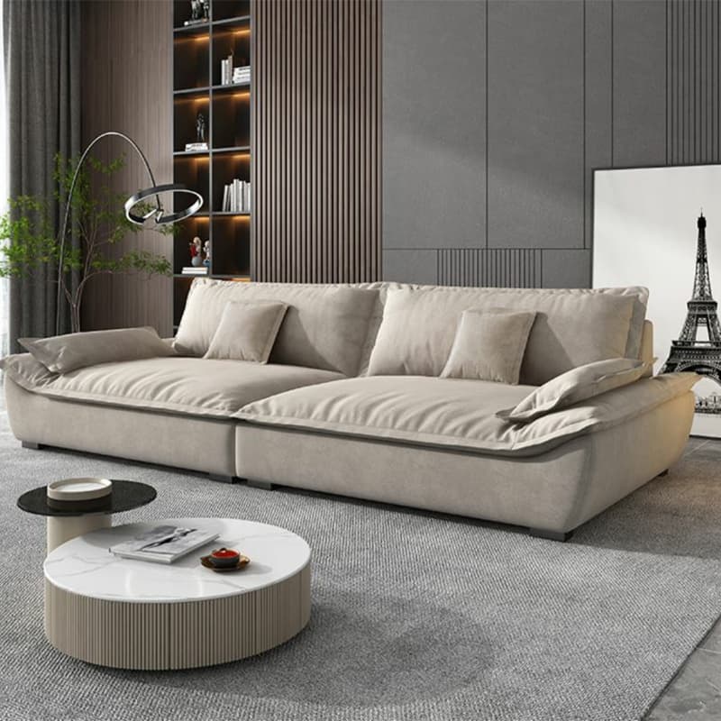 Blue/Off-White/Black Sofa with Concealed Support Living Spaces, 31.5"W x 32.7"H - image 7