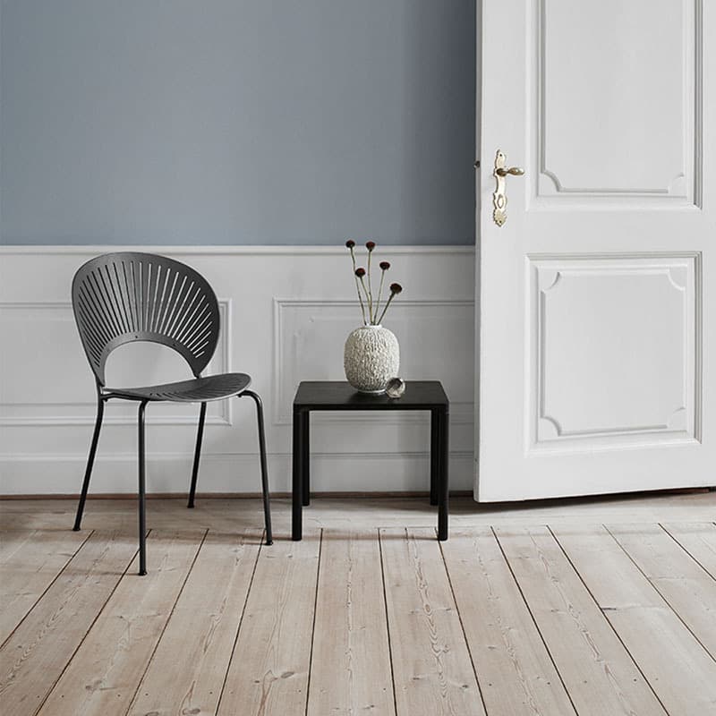 Dining Room Sturdy Side Chair with Outlined Frame and Foot Pads - image 8