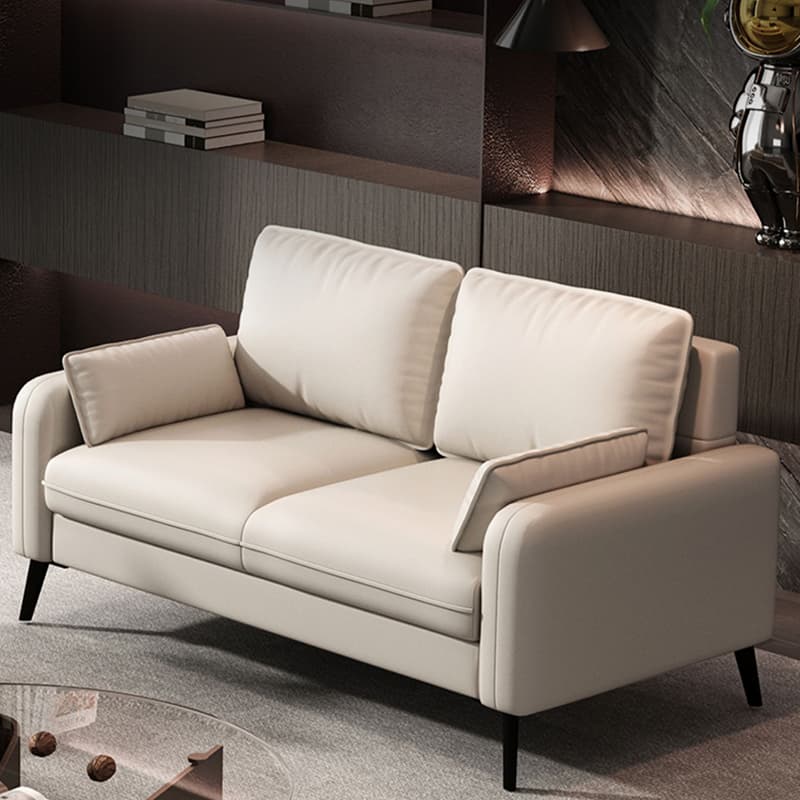 Modern Solid Color Loveseat with Square Arm and Wide Pillow Back for Living Spaces - image 8