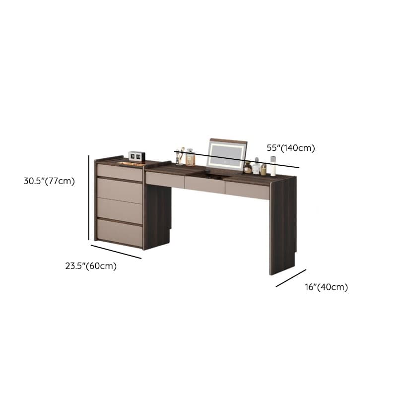 Multi-Purpose Vanity Set with 10 Drawers, Lighting, Push-Pull, 2-in-1 Functionality, Adjustable Touch and Brightness - image 15