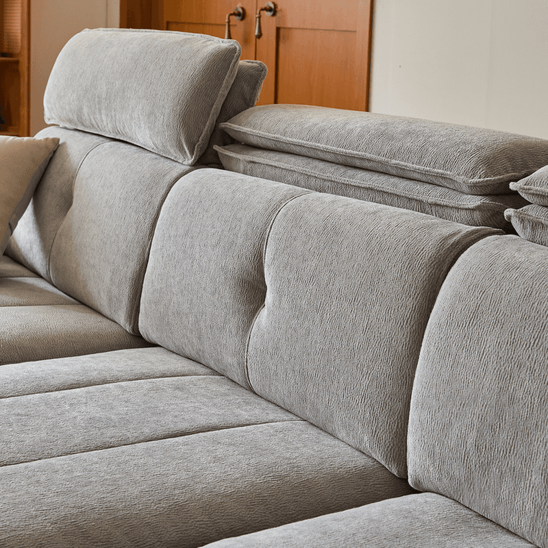 L-Shape Sofa Recliner, Left Orientation with Round Arm - image 5