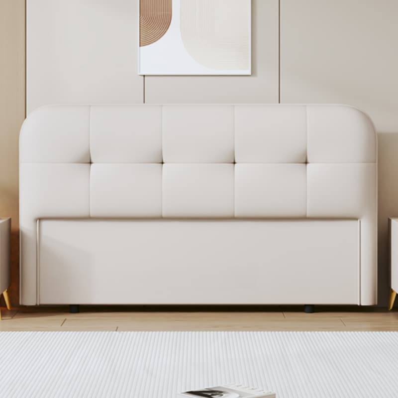 Modern Simple Style Panel Headboard with No Distressing, Piled Tufted Rectangle Design for King/Queen/Twin XL Bed, Featuring Sponge Upholstery and Standard Height - image 10