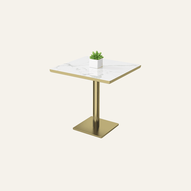 Minimalist/Luxurious Dining Table with Slate Stone Top, Fixed Table, Seats 4/2 - image 3
