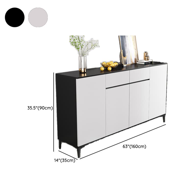 Versatile Sideboard with 2/3 Drawers, Closet Cabinet, Standard/Narrow/Wide Sizes, 3/Two Internal Shelves, Drawer Storage, Manufactured Wood/Stone Countertop, and 4/2/3 Doors - image 19