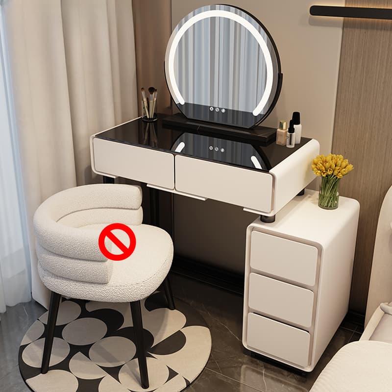Trendy Standard/Small Vanity Set with Light Up Mirror and Adjustable Touch Lighting - image 4