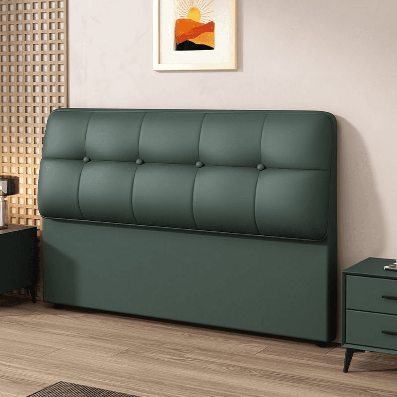 Art Deco Style Panel Headboard with No Distressing, Decorative-stitched Tufting, Rectangle Shape for King/Queen/Full Bed, Sponge Upholstery Fill, Standard Height