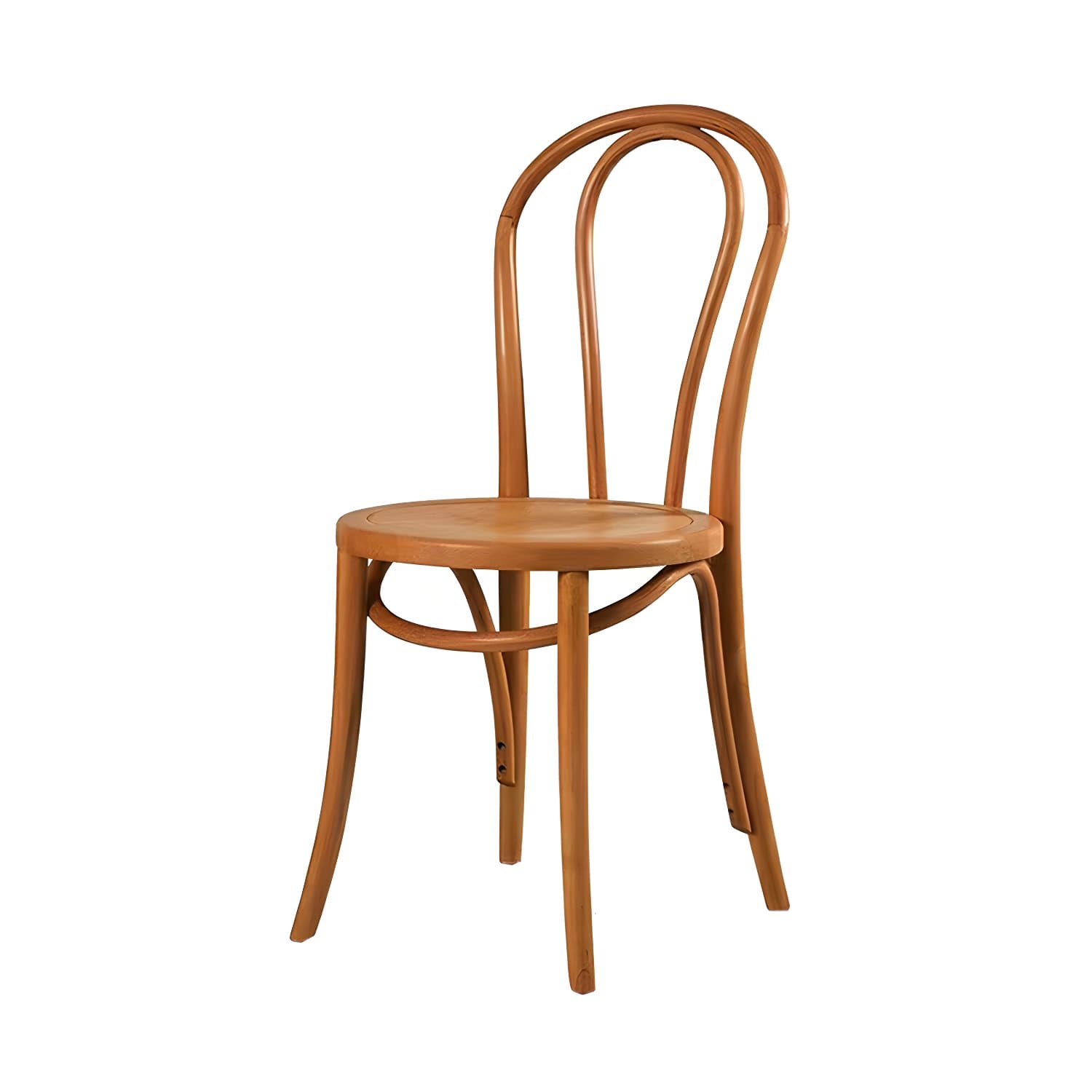 Modern Open Back Side Chair with Beech Wood Legs for Kitchen & Dining - Non-Upholstered - image 4