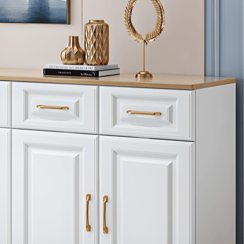 Standard/Narrow Sideboard in Timber with Drawers, 5 Doors/3 Doors/2 Doors, 2 Shelves/3 Shelves/One Internal Shelf and 5 Drawers/4 Drawers/3 Drawers in a Trendy Style - image 11