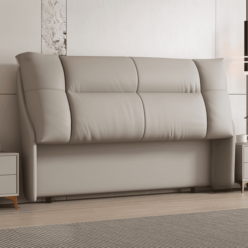 Trendy Panel Headboard in Natural Wood with No Distressing, Rectangle Shape for King/Queen/Full Bed, Cotton Upholstery Fill, Standard Height - image 7