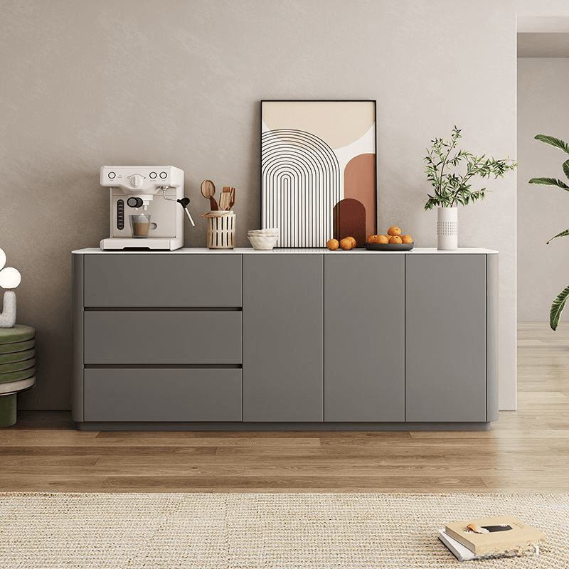 Standard/Wide Stone 3 Drawers/1 Drawer Hutch 1 Shelf 4 Doors/3 Doors/2 Doors Microwave Shelf Cabinet - image 7